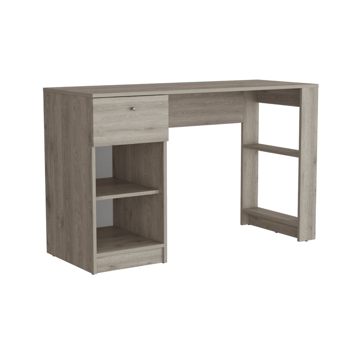 FMFURNITURE - Escritorio Melamina 1 Cajon 756x1202x473 Cm Gris