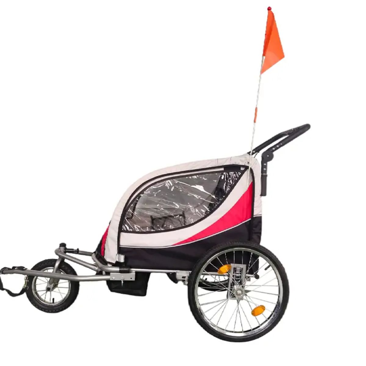 KIDSCOOL - Carro Jogger Baby Trailer Rojo