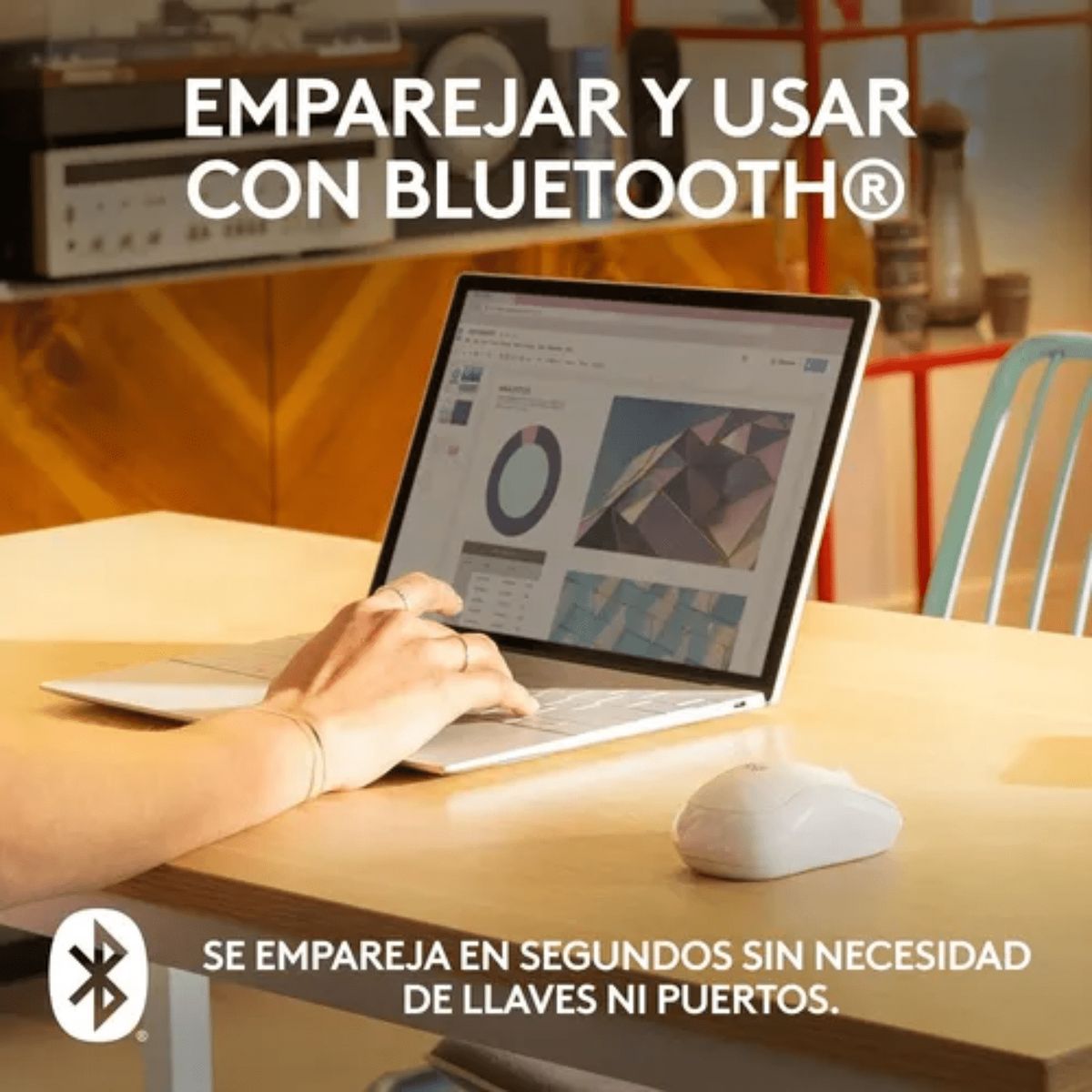 LOGITECH - Mouse inalámbrico Logitech M240 Silent negro