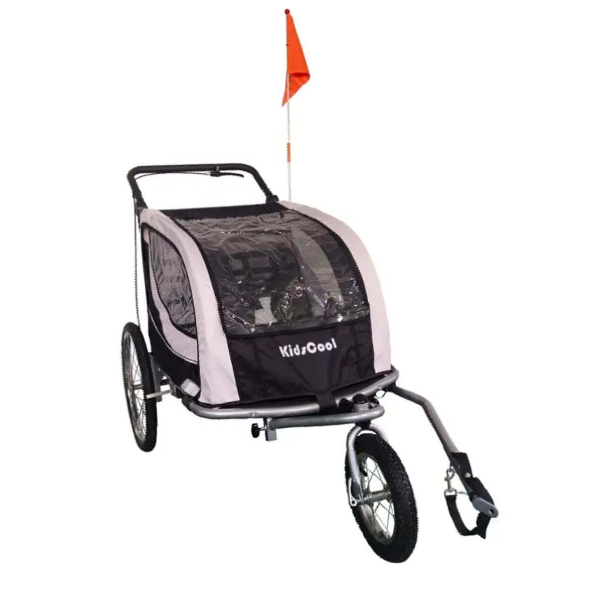 KIDSCOOL - Carro Jogger Baby Trailer Negro