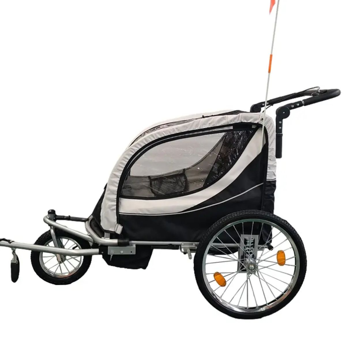 KIDSCOOL - Carro Jogger Baby Trailer Negro