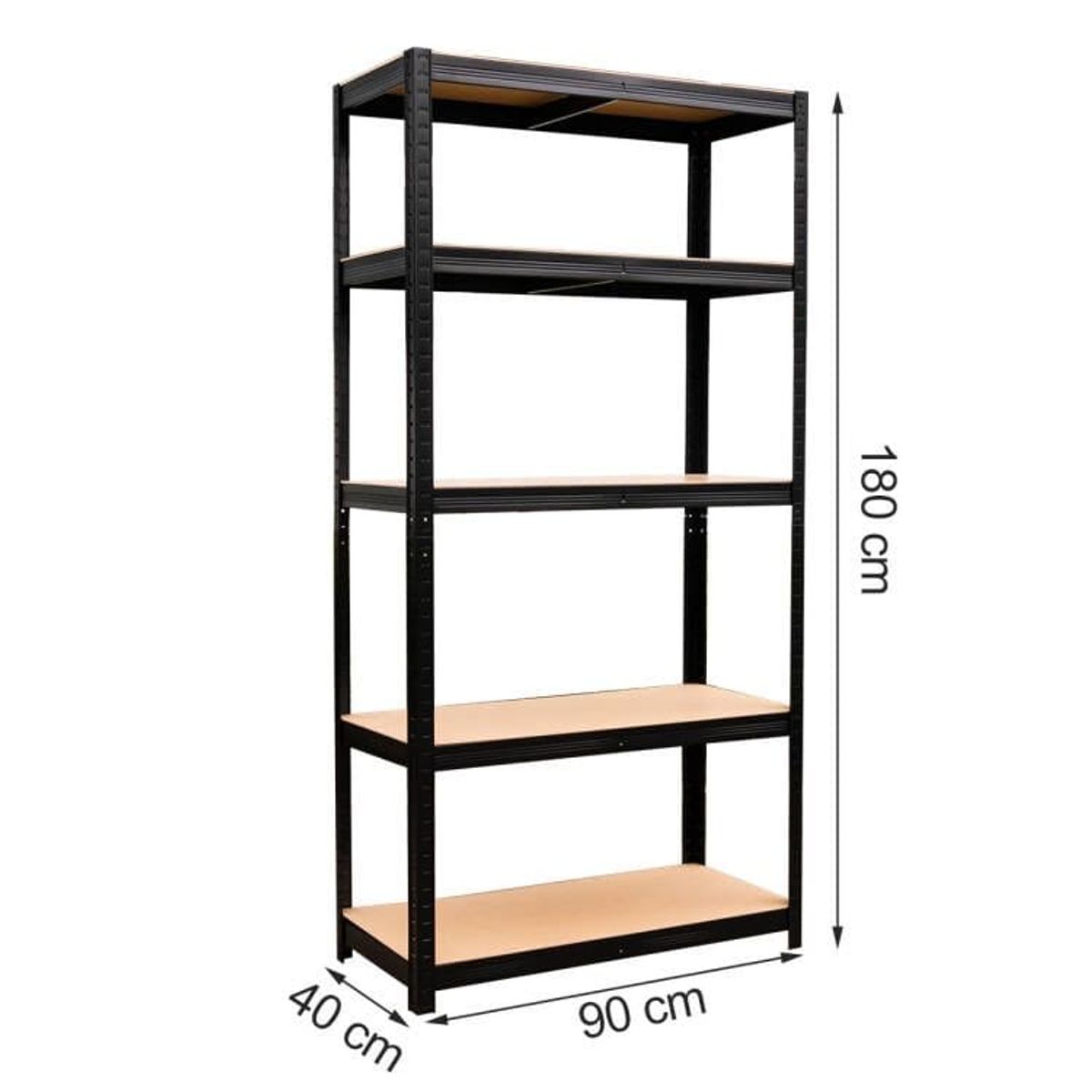 GENERICO - Estante Metalico 90x40x180 cm 5 bandejas – 875 kg