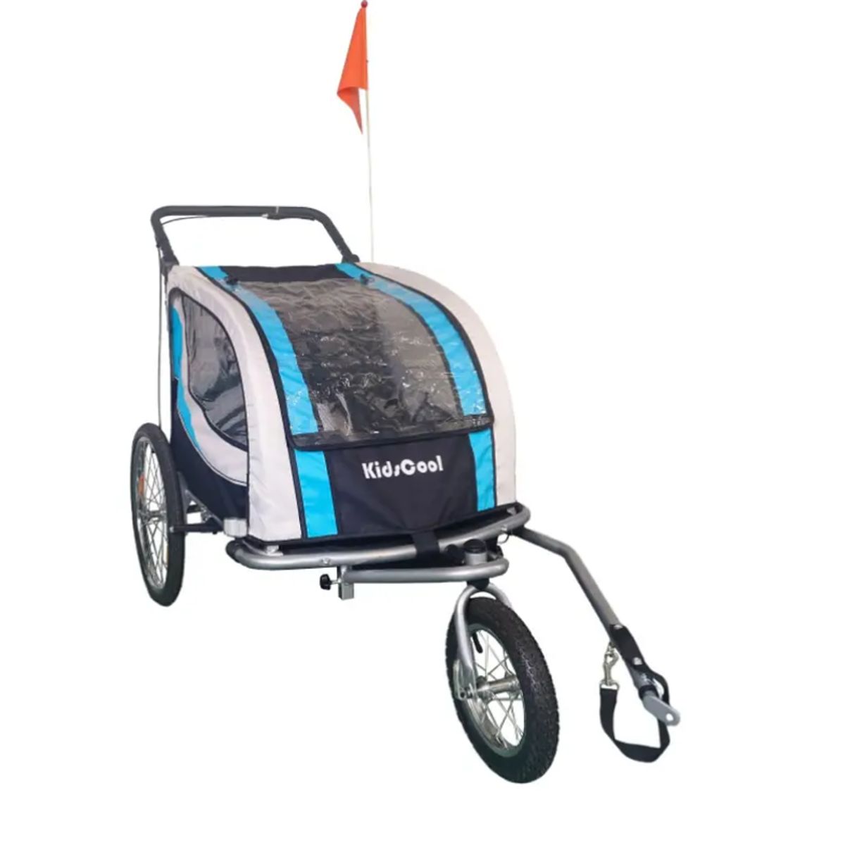 KIDSCOOL - Carro Jogger Baby Trailer Azul