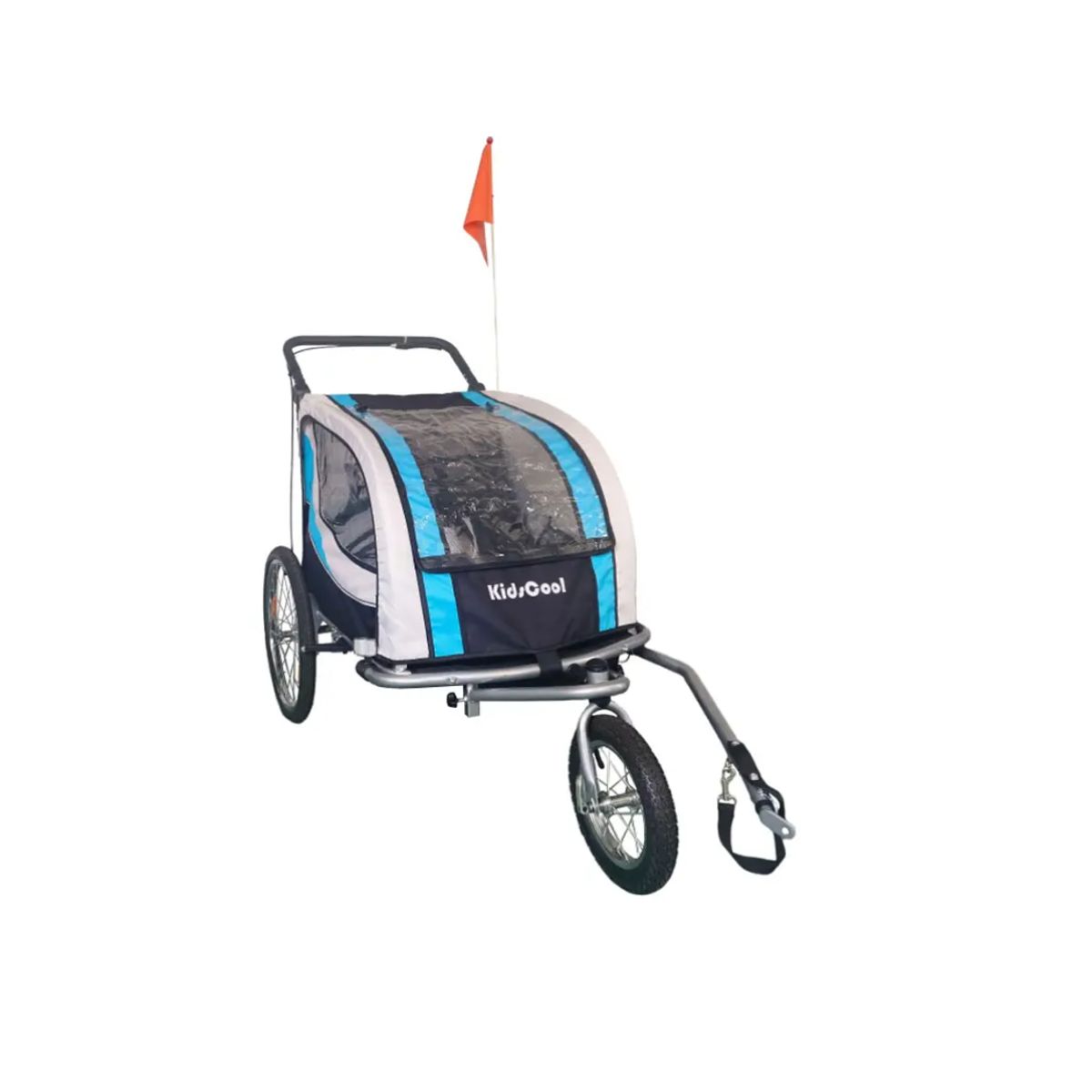 KIDSCOOL - Carro Jogger Baby Trailer Azul