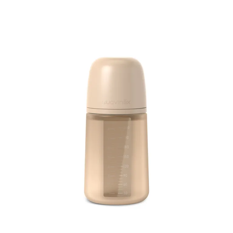 Mamadera 240 Ml Fisiologica Silicona Sx Pro Soft Beige
