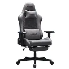 CRUSEC - Silla Gamer Ergonómica Con Reposapiés Reclinable Profesional