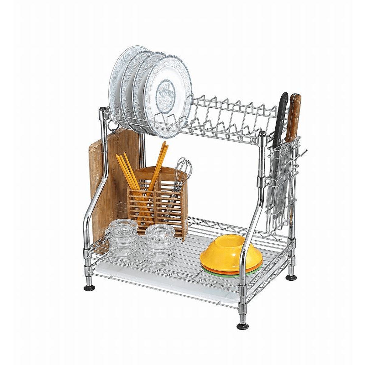 GENERICO - Estante Cromado Organización de Loza - 45 × 30 × 44 cm