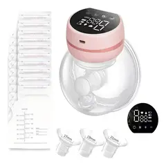 MUNDO MAGIA - Extractor De Leche Eléctrico Portátil Silencioso Manos Libre