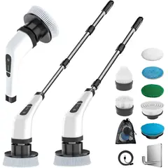 MOVI - CEPILLO ELÉCTRICO LIMPIADOR RECARGABLE EXTENSIÓNACCESORIOS