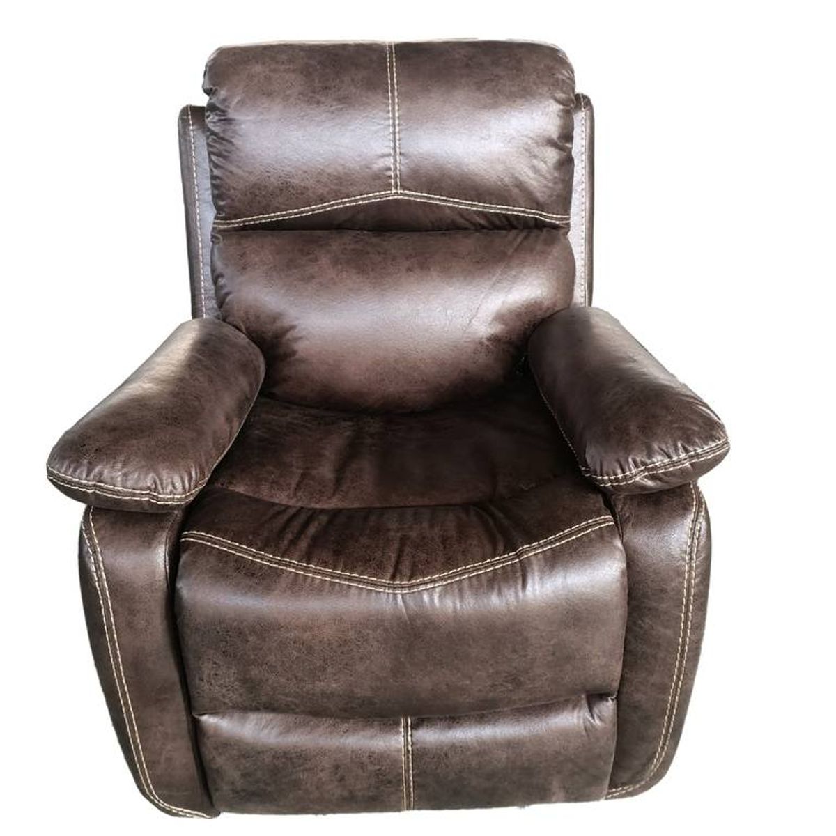 SPAZZIO - Sofa Reclinable 1 Cuerpo Comfort Café