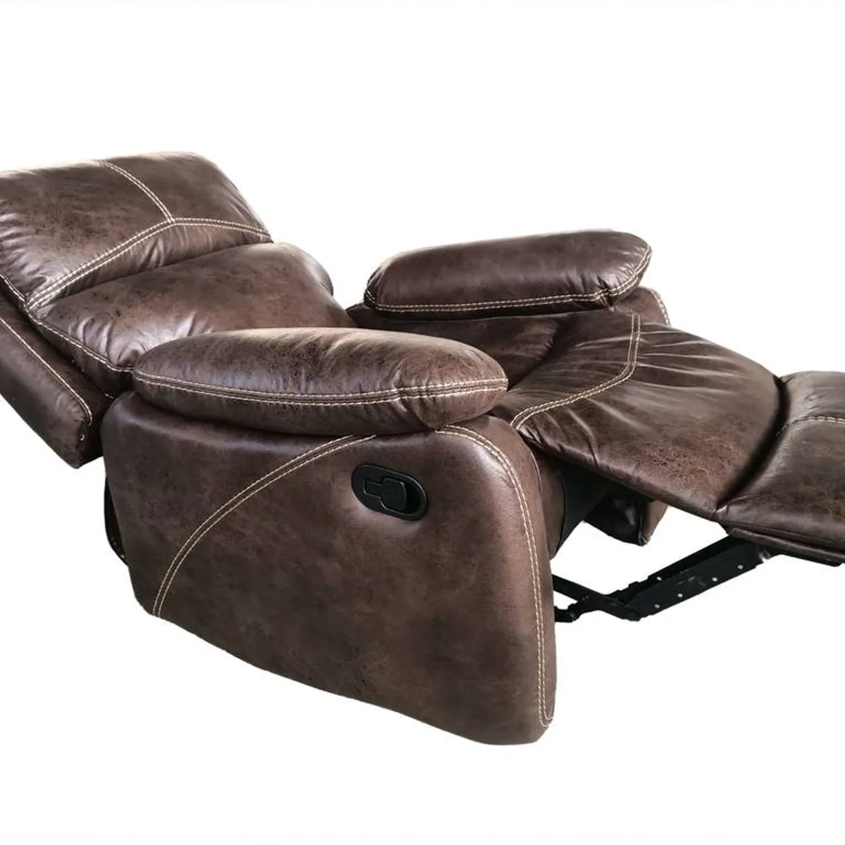 SPAZZIO - Sofa Reclinable 1 Cuerpo Comfort Café