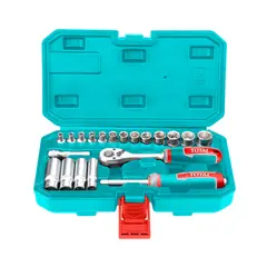 TOTAL TOOLS - Juego Dados 20 Piezas 1/4" Total