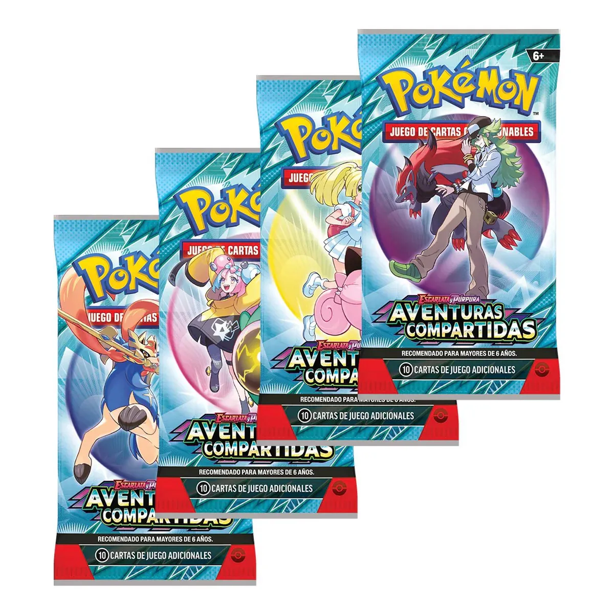 POKEMON - CARTAS POKEMON PACK 4 SOBRES JOURNEY TOGETHER ESPAÑOL