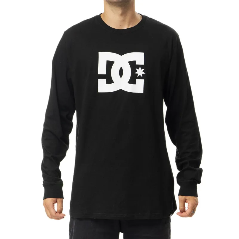 DC SHOES - Polera Hombre Star Manga Larga negro DC