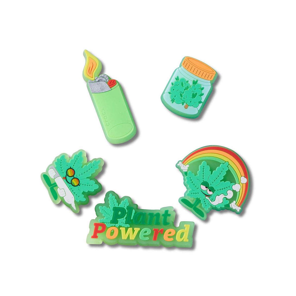 CROCS - Jibbitz Crocs Yerba Pack 5 Verde CROCS