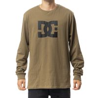 Polera Hombre Star Manga Larga Café DC