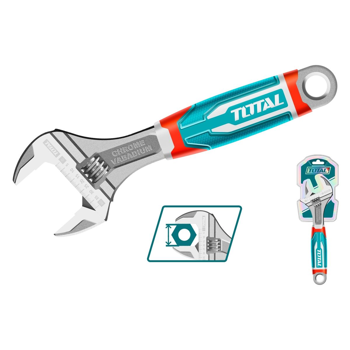 TOTAL TOOLS - Llave Francesa 8 Total