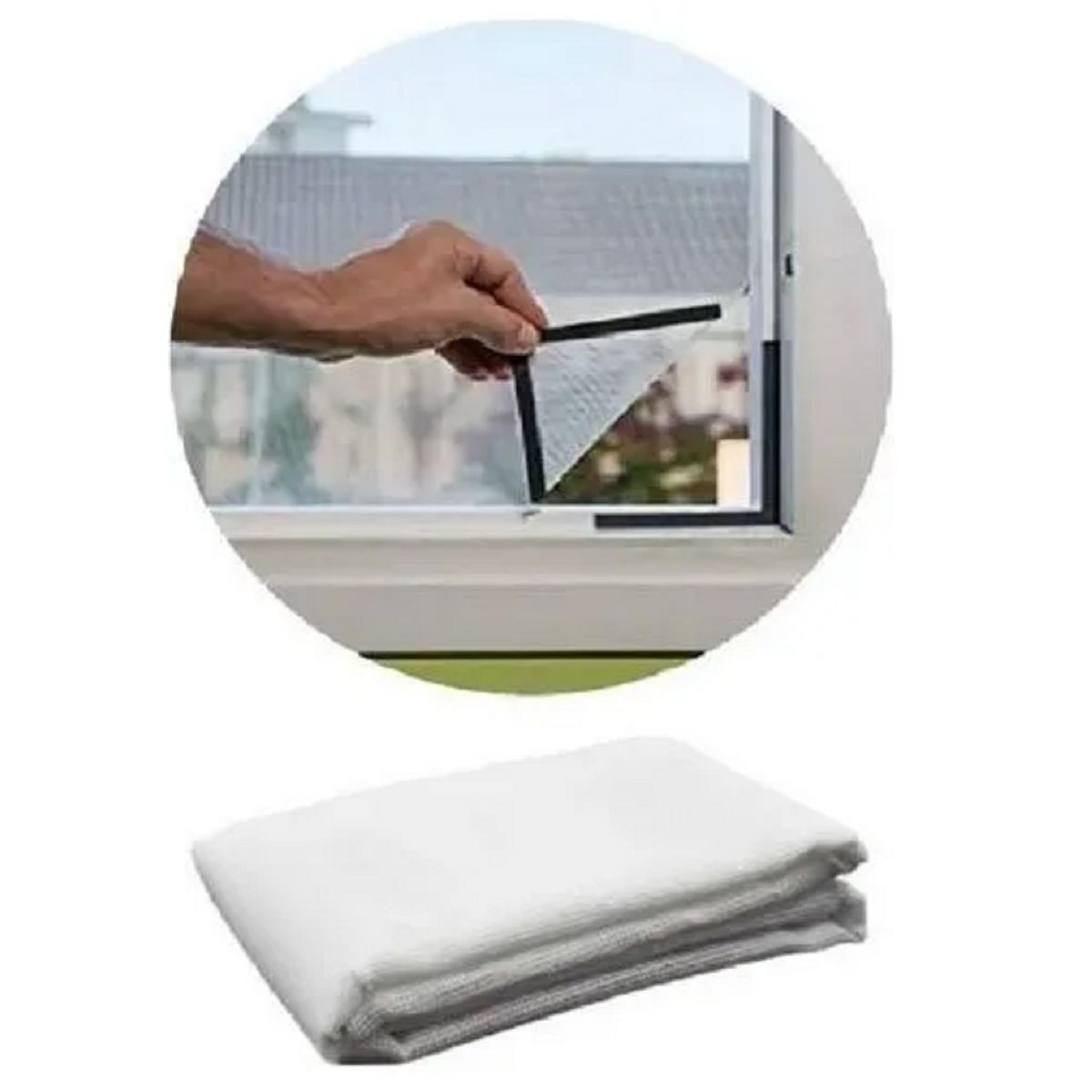 GENERICO - Magnético Anti-mosquito Moscas Malla Mosquitera 150x180cm Color Blanco