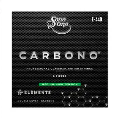 GENERICO - Set de Cuerdas Sonatina Guitarra Clásica Nylon Carbón E-440 TNormal