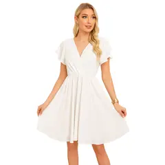 LOOK SHOP - Vestido Corto De Mujer Midi. Semi Formal Primavera Verano 3398