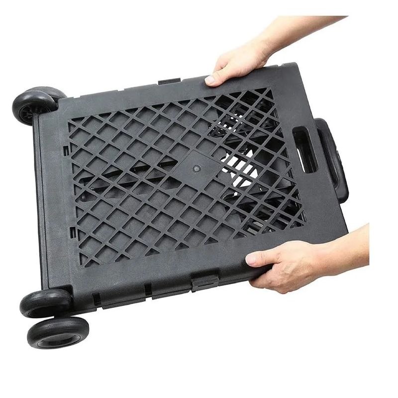 GENERICO - Carrito De Compras Plegable 4 Ruedas Hasta 30kg Multiuso