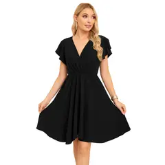 LOOK SHOP - Vestido Corto De Mujer Midi. Semi Formal Primavera Verano 3398