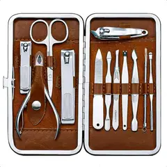 GENERICO - Kit De Manicura Y Pedicura Juego 12 Pcs Manicura Profesional
