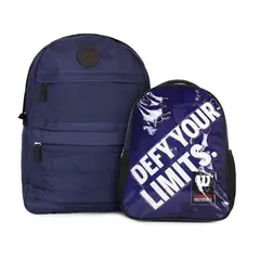WILSON - Pack 2 mochilas Kansas + Logan azul