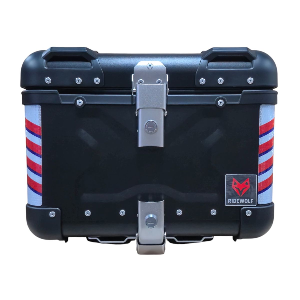 GENERICO - RIDEWOLF 0710-45 Maleta Top Case 45L Negra para Motocicleta