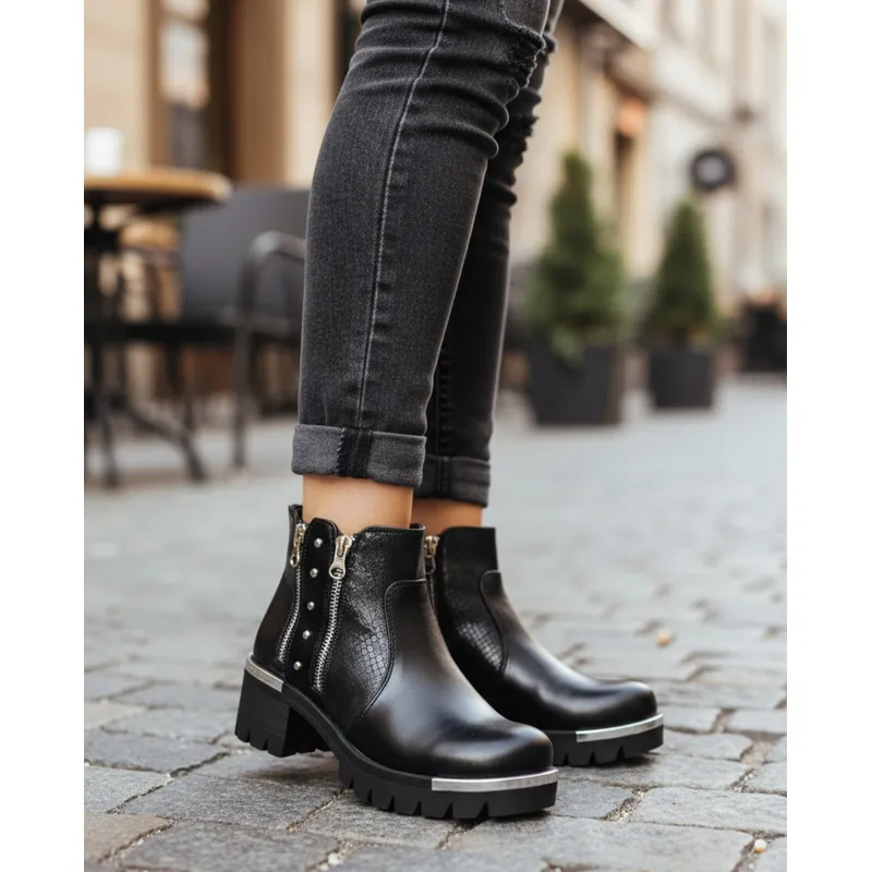 DINASTELLA - Botines  para Dama  con Tachas  M465