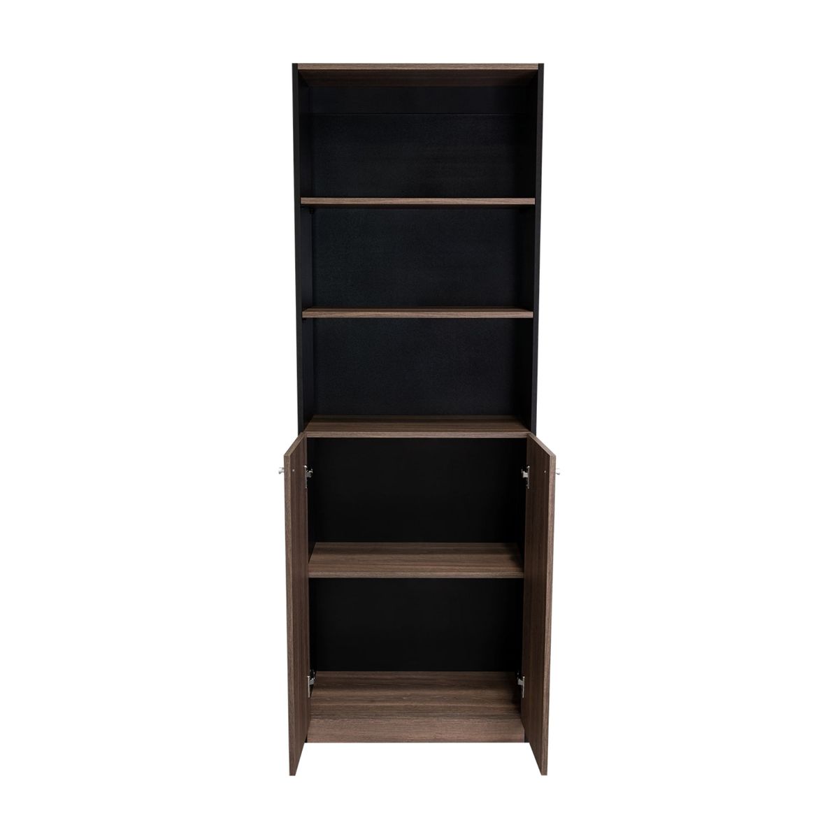 FMFURNITURE - Estante Organizador De Libros 2 Puertas 1806x628x299 Cm