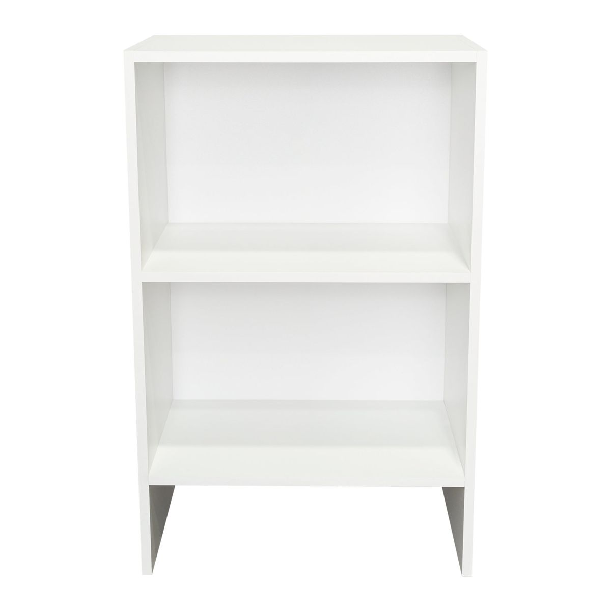 FMFURNITURE - Librero Bajo Fm 2 Repisas 80x50x303 Cm Blanco