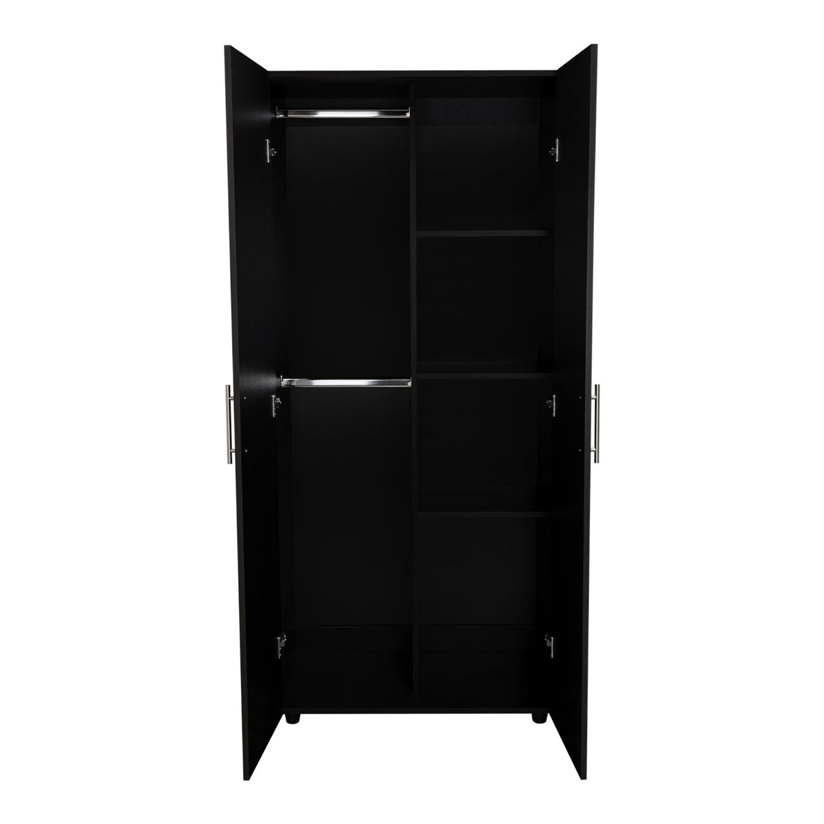 FMFURNITURE - Closet 2 Puertas Fm Melmaina 180x80x48 Cm Negro