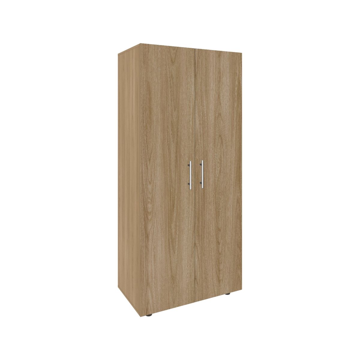 FMFURNITURE - Closet 2 Puertas Fm Melamina Café Claro Y Blanco 180x80x48 Cm