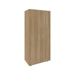 FMFURNITURE - Closet 2 Puertas Fm Melamina Café Claro Y Blanco 180x80x48 Cm