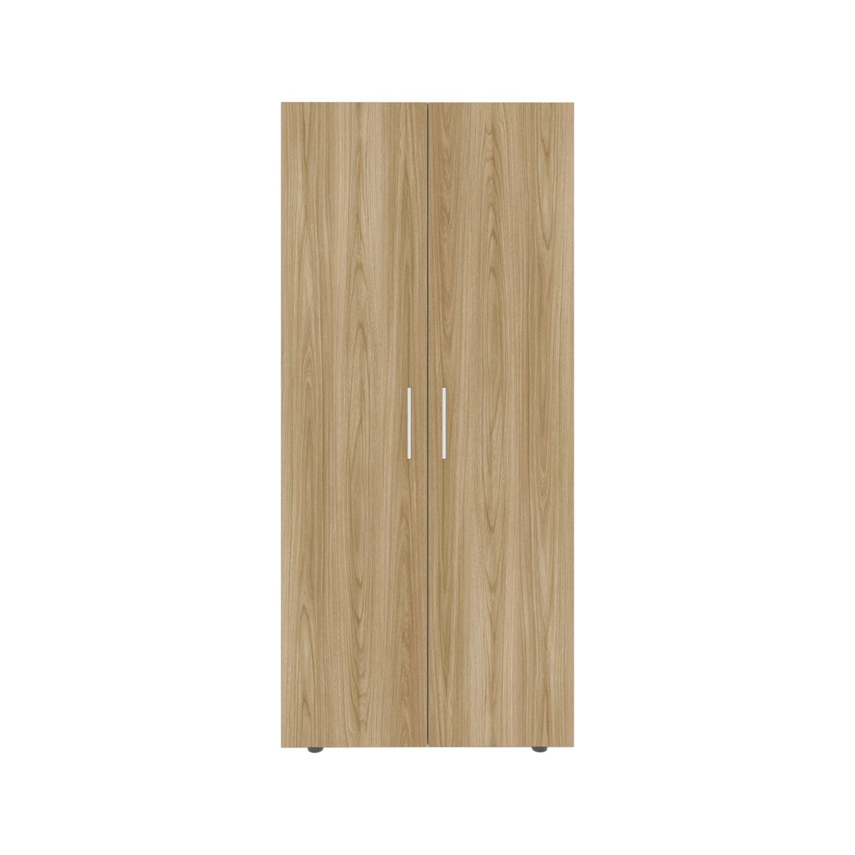 FMFURNITURE - Closet 2 Puertas Fm Melamina Café Claro Y Blanco 180x80x48 Cm