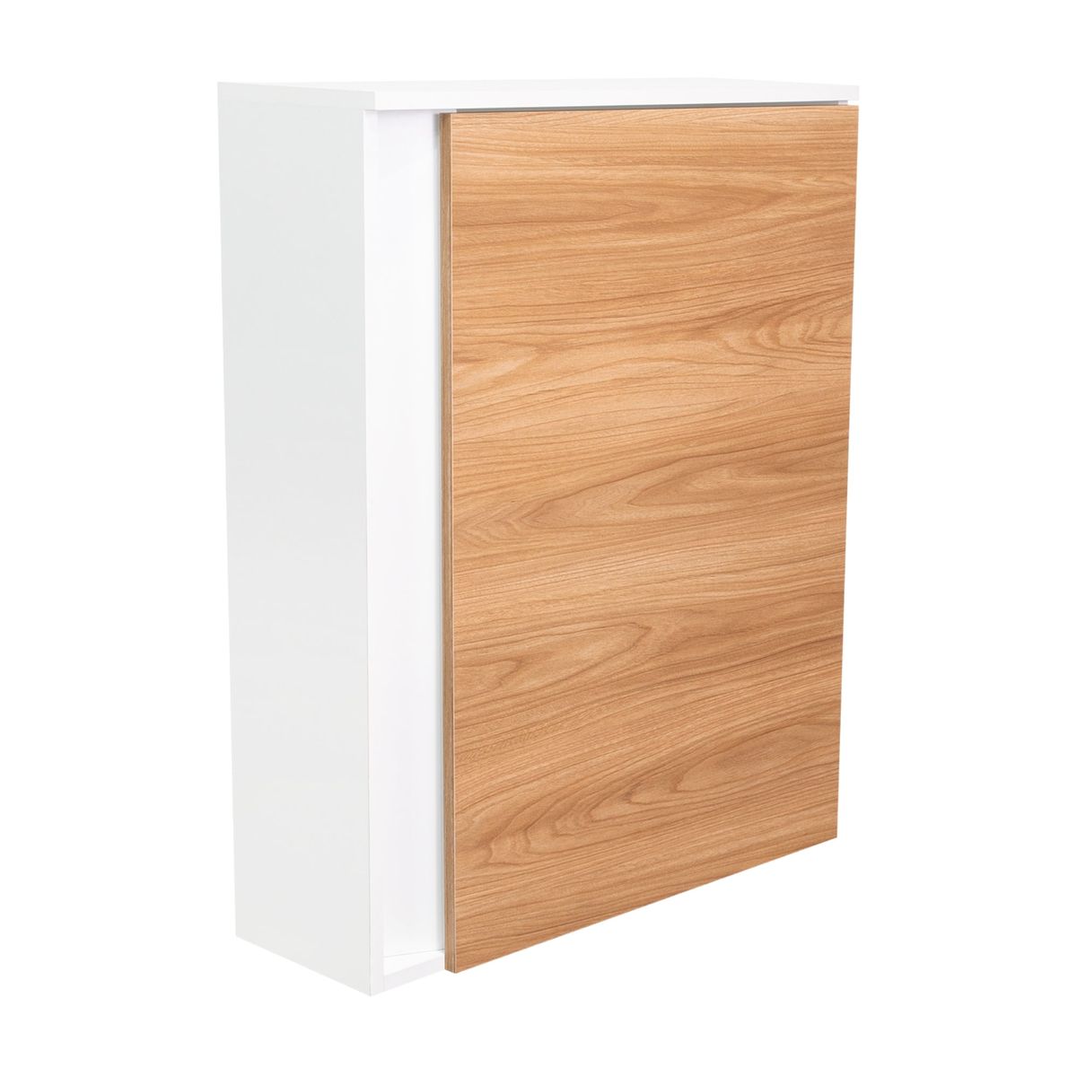 FMFURNITURE - Mueble Zapatero Organizador 806x632x221 Cm Blanco Y Café Claro