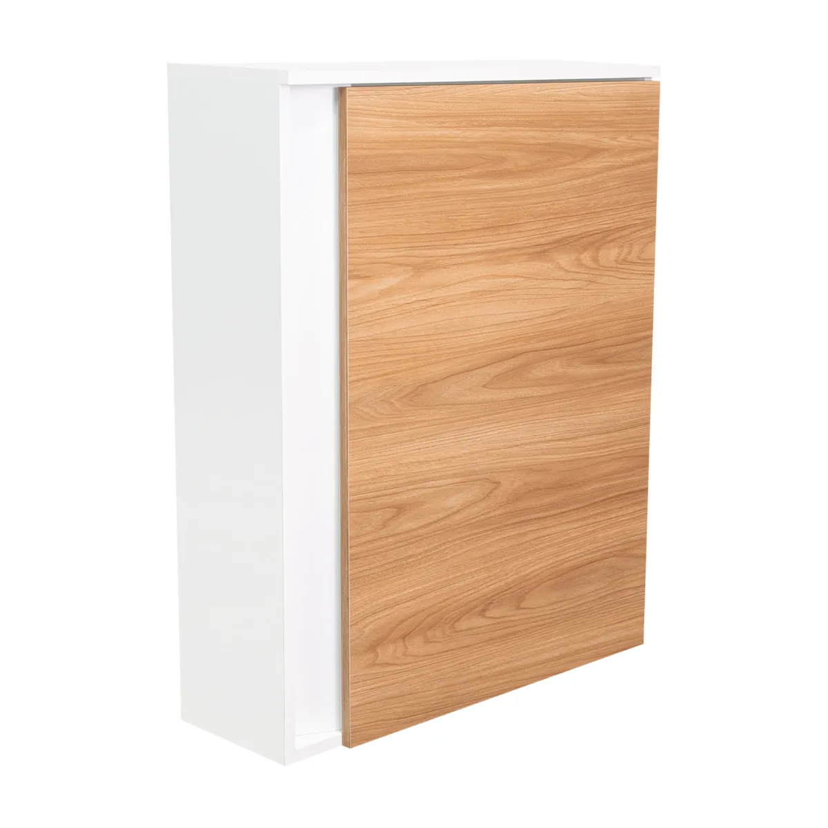 FMFURNITURE - Mueble Zapatero Organizador 806x632x221 Cm Blanco Y Café Claro