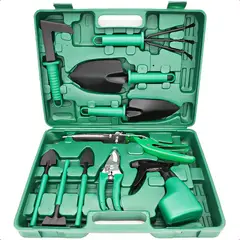 GENERICO - Kit De Jardineria Acero Tijera De Podar Rastrillo Pala Huerto