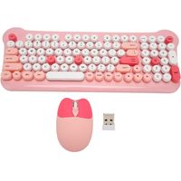 Teclado Gamer Inalámbrico + Mouse 24g Kit Retro