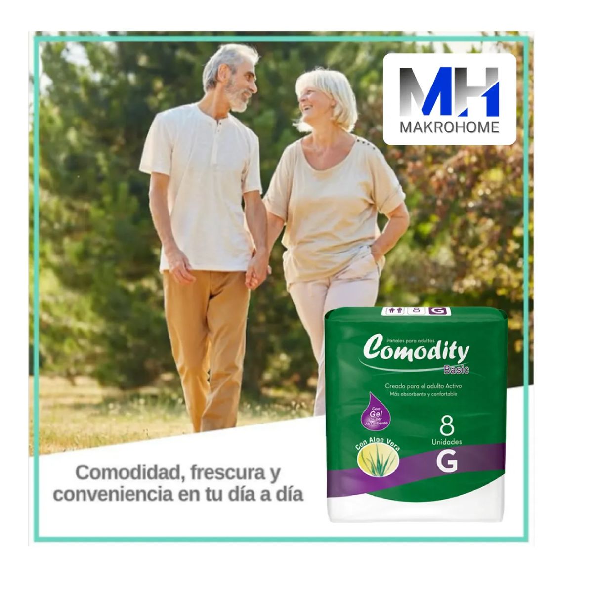 GENERICO - Pañales Adulto Comodity Basic Talla G Incontinencia Fuerte