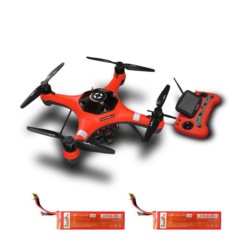 SWELLPRO - Splash 3 Plus Con Pl3 4K Combo (2 Baterias Extra)