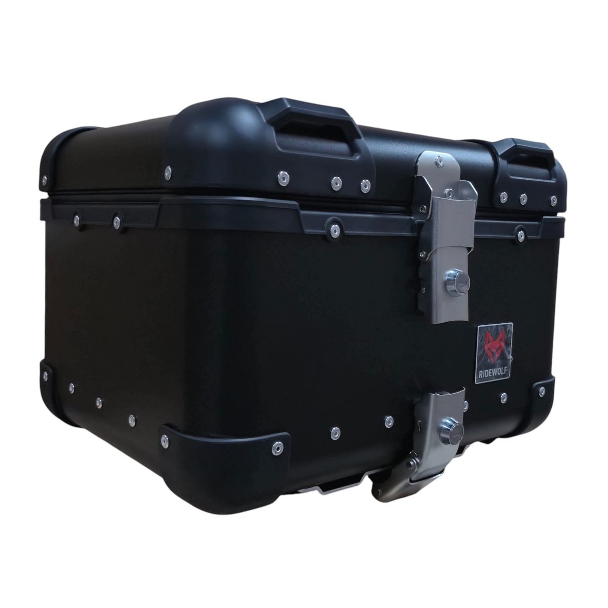 GENERICO - RIDEWOLF 0710-40 Maleta Top Case 40L Negra Moto Universal