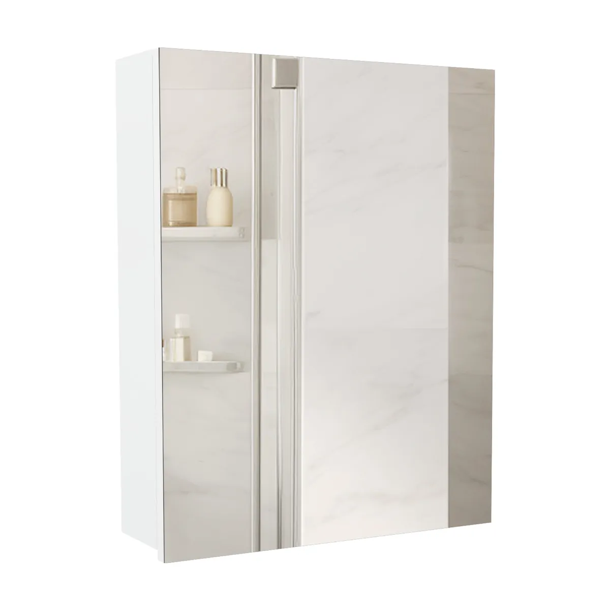 FMFURNITURE - Botiquin De Baño 1 Puerta 50x40x12 Cm Blanco