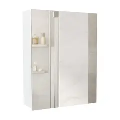 FMFURNITURE - Botiquin De Baño 1 Puerta 50x40x12 Cm Blanco