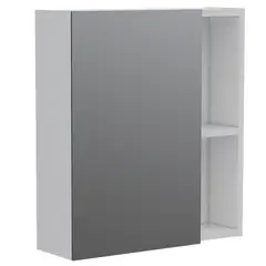 FMFURNITURE - Mueble Botiquin De Baño Con Espejo 497x45x125 Cm Blanco