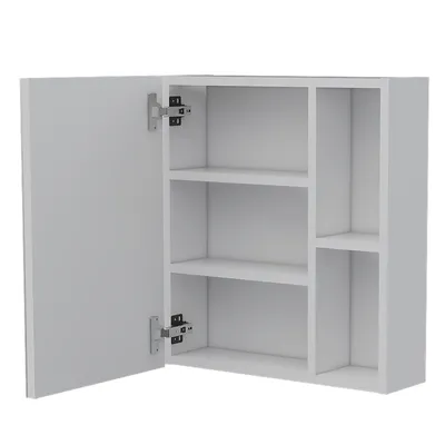Imagen 2 del producto Mueble Botiquin De Baño Con Espejo 497x45x125 Cm Blanco