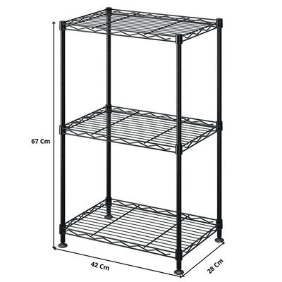 Imagen 2 del producto Estante Cromado Epóxico 3 Niveles - 60 × 35 × 81