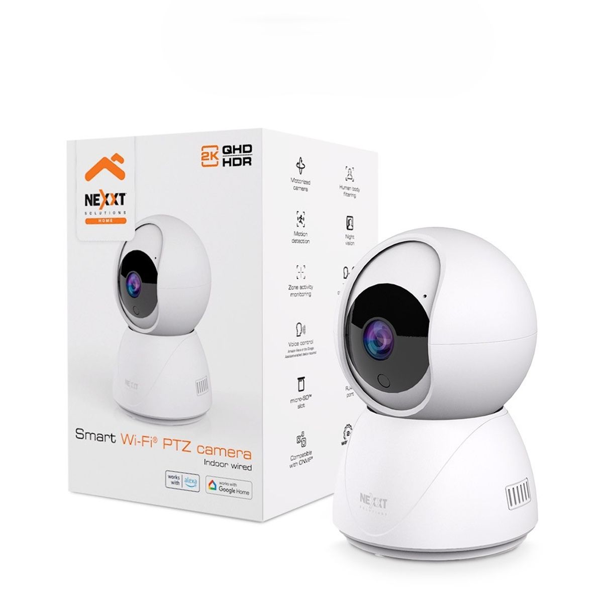 NEXXT SOLUTIONS - Cámara Nexxt NHC-IP10 PTZ Smart Wi-Fi 2K