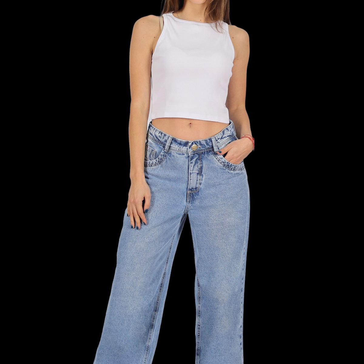 DIVINO JEANS - Jeans Paz II Celeste Divino Jeans